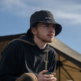 Avid Carp Stealth Black Bucket Hat