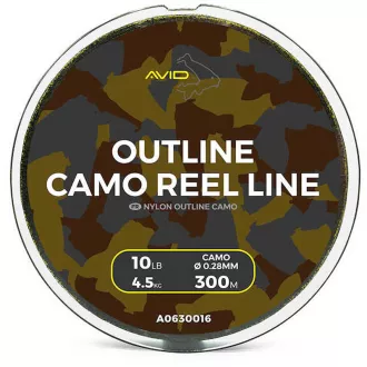 Avid Carp Outline Camo Reel Line 300 m - 10 lb - 4,5 kg - 0,28 mm