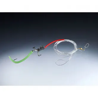 Balzer 71° North Spezi Überbeißer System mit Gummimakk Fluo 170cm 1,2mm