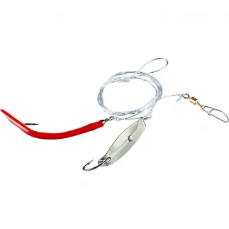 Balzer 71° North Gummi Makk-Dorschblinker System Groß 1+1 Haken Weinrot