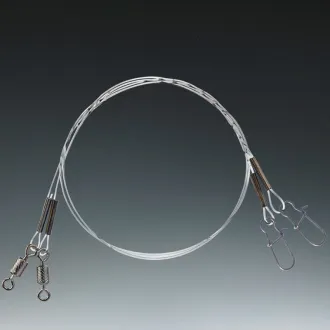 Balzer Shirasu Hardmono Rig Wirbel + Snap 30 cm 0,50 mm 11 kg