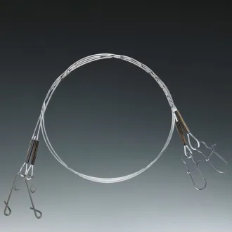 Balzer Shirasu Fluorocarbon Rig Snap + Wirbel 1,00 mm 50 cm 39 kg