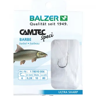 Balzer Camtec Speci Barbe 80 cm #10 0,24 mm