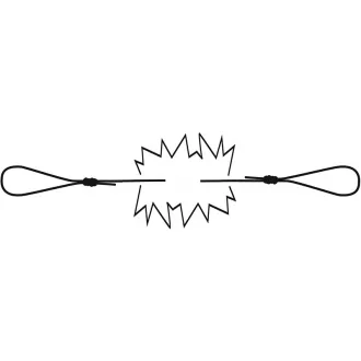 Black Cat Breaking Line 15 cm - 0,30 mm - 6,0 kg