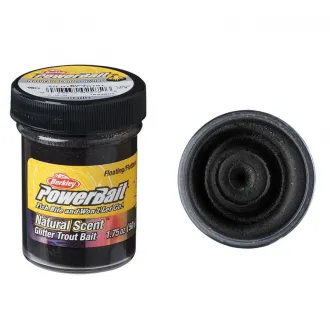Berkley Powerbait Trout Bait Floating Natural EU Glitter 50 g Garlic Black