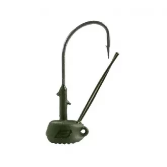 BKK Silent Chaser Draggin` Ned Weedless Jig Heads Green 1/16 oz Size 1