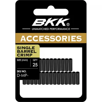 BKK Single Barrel Crimp Matte Black 10 mm x 0,1 mm