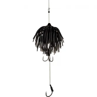 Black Cat Real Worm Teaser 120 g Black Red Flash