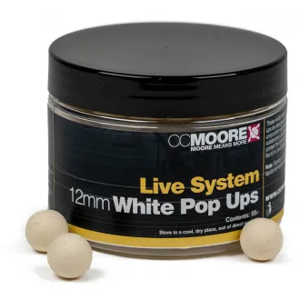 CCMoore Live System White Pop Ups 12 mm