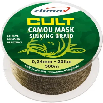Climax Cult Camou Mask Sinking Braid - Meterware - 0,30 mm - 30 lb