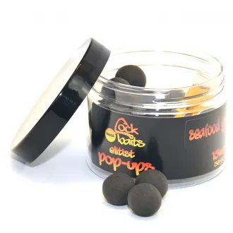 Cockbaits Elitist Pop Ups Seafood GLM Schwarz 15 mm