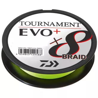 DAIWA Tournament X8 Braid Evo+ Chartreuse 270 m 0,18 mm 15,8 kg