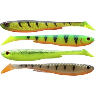 DAIWA Prorex Slim Shady Flash Set 10,5 cm 4 Stück 