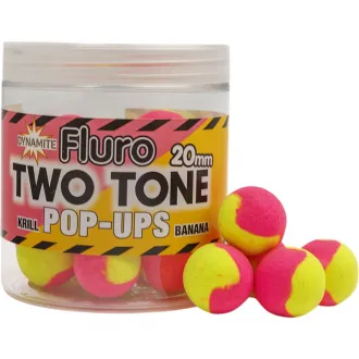 Dynamite Baits Fluro Two Tone Pop Ups Krill & Banana 20 mm