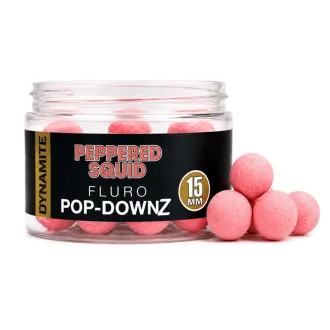 Dynamite Baits Peppered Squid Fluro Pop-Downz 15 mm