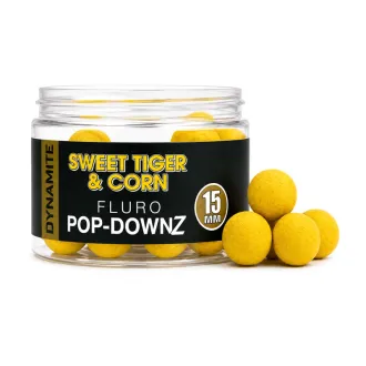 Dynamite Baits Sweet Tiger & Corn Fluro Pop-Downz 15 mm