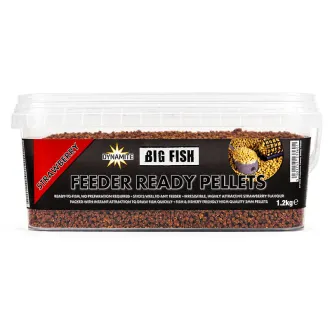 Dynamite Baits Big Fish Feeder Ready Pellets Strawberry 2 mm 1,2 kg