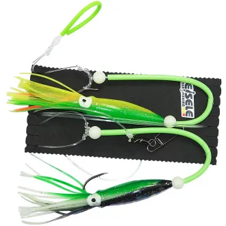 Dieter Eisele Zielfisch Seehecht-System I Hogy Oktopus 15 cm Schwarz+Rainbow