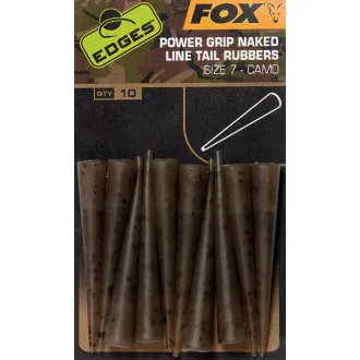 FOX Edges Camo Power Grip Naked Tail Rubbers Size 7