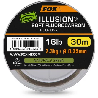 FOX Illusion Soft Fluorocarbon Naturals Green 30 m 16 lb 7,3 kg 0,35 mm