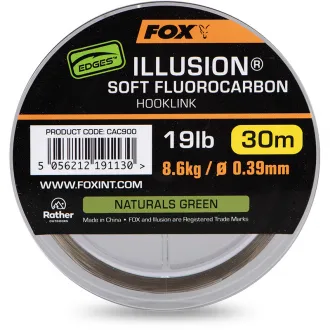 FOX Illusion Soft Fluorocarbon Naturals Green 30 m 19 lb 8,6 kg 0,39 mm