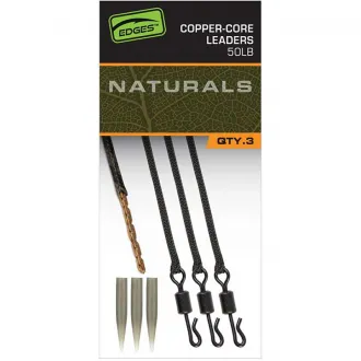 FOX Edges Naturals Copper-Core Leaders