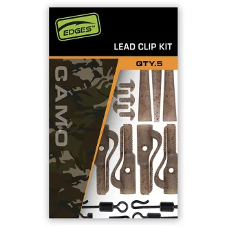 FOX Edges Camo Lead Cip Kit 5 Stück
