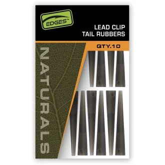 FOX Edges Naturals Lead Clip Tail Rubbers 10 Stück