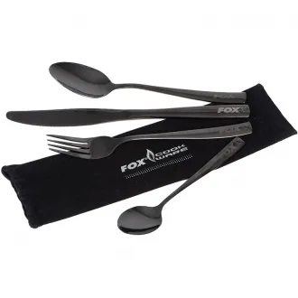 FOX Cooware Black Stainless Cutlery Set