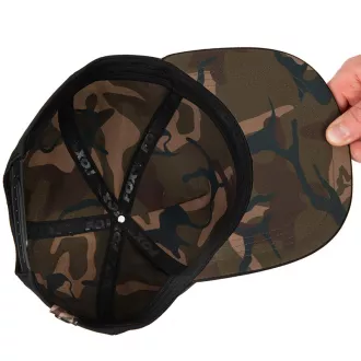 FOX Black/Camo Flat Peak Snapback Cap