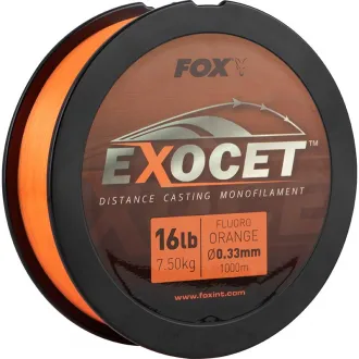 FOX Exocet Fluoro Orange Mono 1000 m 0,33 mm 16 lb/7,5 kg