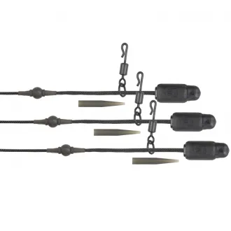 FOX Edges Naturals Heli-Clip Rigs 50 lb Leadcore 3 Stück