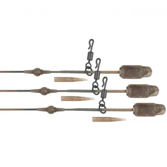 FOX Edges Camo Heli-Clip Rigs 50 lb Leadcore 3 Stück