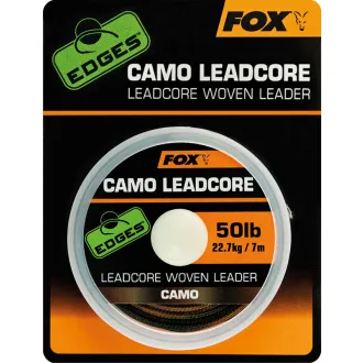 FOX Edges Camo Leadcore Woven Leader 50 lb 7 m