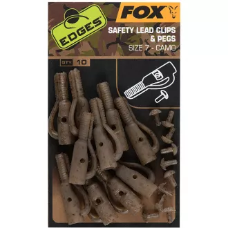 FOX Edges Camo Safety Lead Clip & Pegs Sz 7