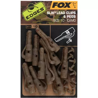 FOX Edges Camo Slik Lead Clip & Pegs Sz 10