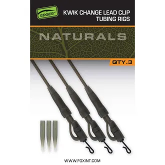 FOX Edges Naturals Kwik Change Lead Clip Tubing Rigs