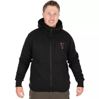 FOX Collection Sherpa Jacket Black & Orange