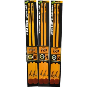 FOX Edges Curve Short Fluoro D-Rig 4 - 20 lb Illusion