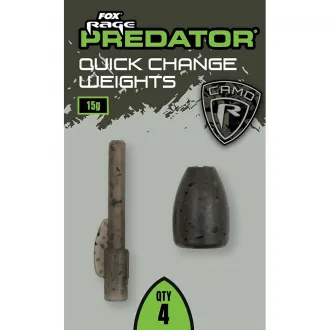 FOX Rage Predator Camo Quick Change Weights 15 g