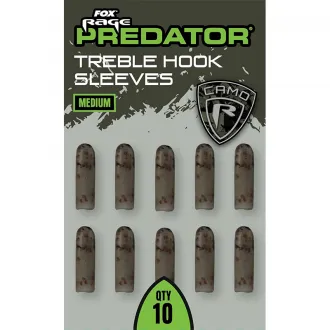 FOX Rage Predator Camo Treble Hook Sleeves Medium