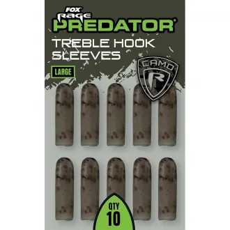 FOX Rage Predator Camo Treble Hook Sleeves Large