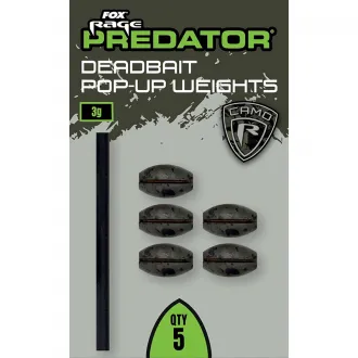FOX Rage Predator Camo Deadbait Pop Up Weights 3 g