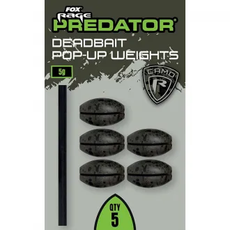 FOX Rage Predator Camo Deadbait Pop up Weights 5 g