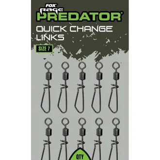 FOX Rage Predator Quick Change Links Size 7