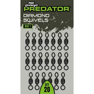 FOX Rage Predator Diamond Swivels Size 7