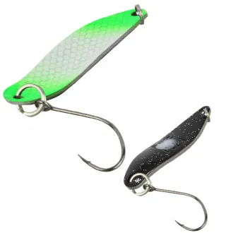 FTM Spoon Hammer 3,2 g Neon Grün Lumi/Schwarz mit Glitter Lumi