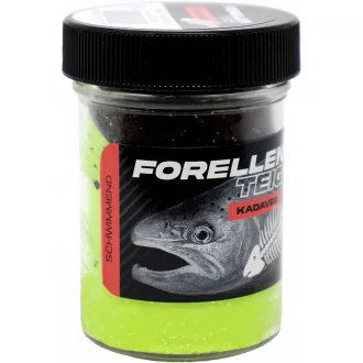 FTM Forellenteig Kadaver Schwimmend 50 g Schwarz/Grashüpfergrün UV