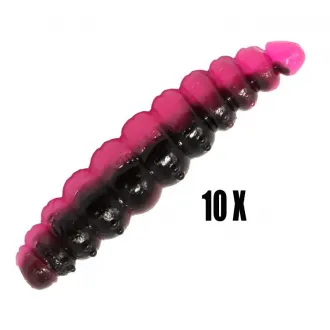 FTM Omura Baits Larvy Käse 4,5 cm Schwarz/Dunkelrosa