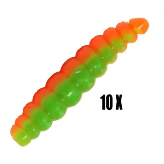 FTM Omura Baits Larvy Käse 4,5 cm Dunkelgrün/Dunkelorange